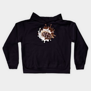 Splashes Of Melted Chocolate Kids Hoodie